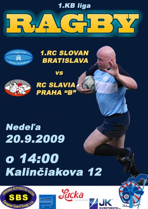 1.KB liga: 1.RC Slovan Bratislava - RC Slavia Nosorožci 16:31(13:12)